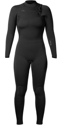2026 Xcel Womens Comp+ 4/3mm Chest Zip Wetsuit WN43CPC4BK - Black